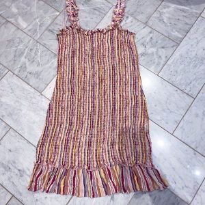 Multi-colored skylar+Madison ruffled dress